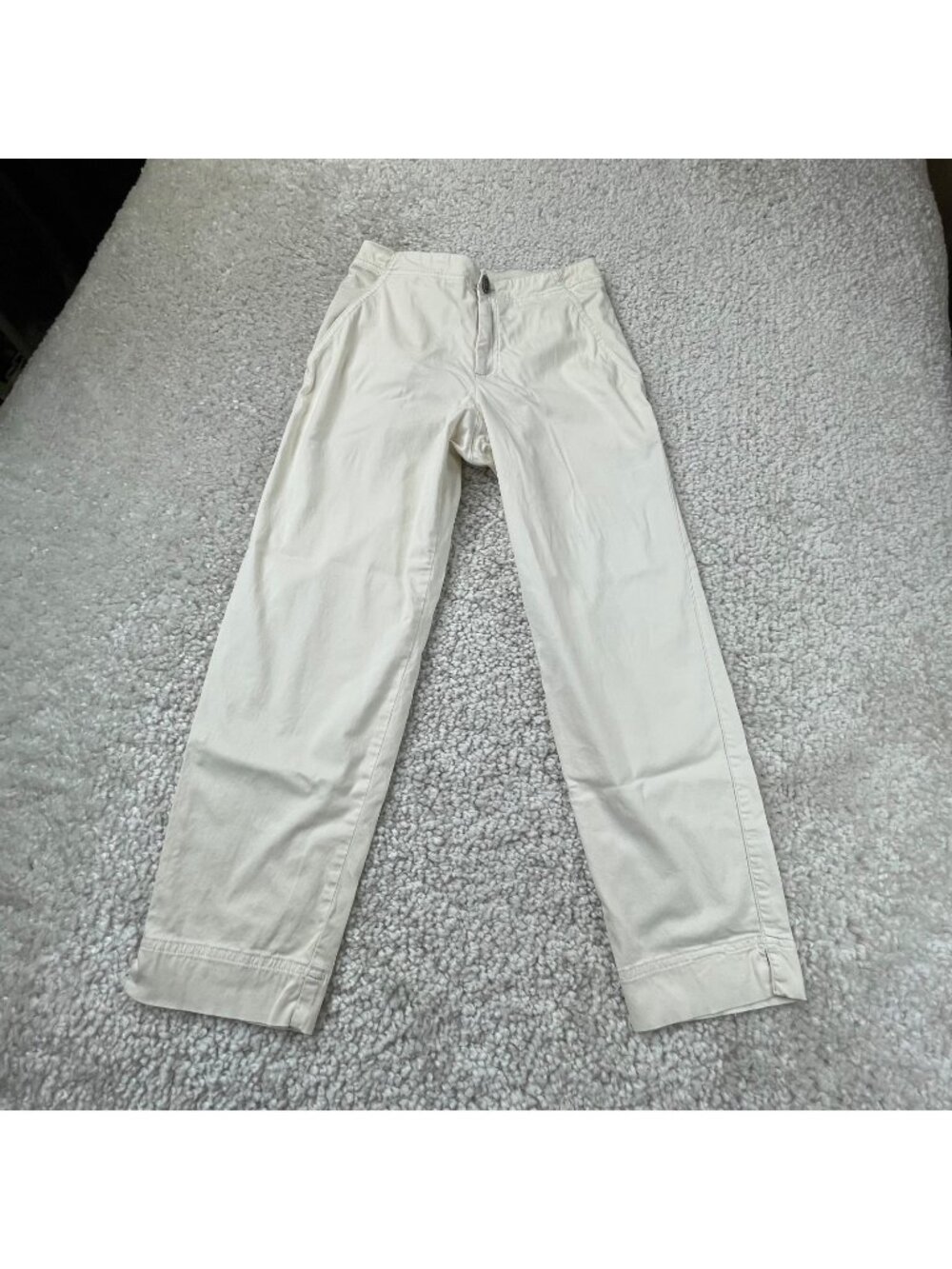 Bitte Kai Rand Dessin Stretchy Chino Pant Ivory Cream Womens XS
